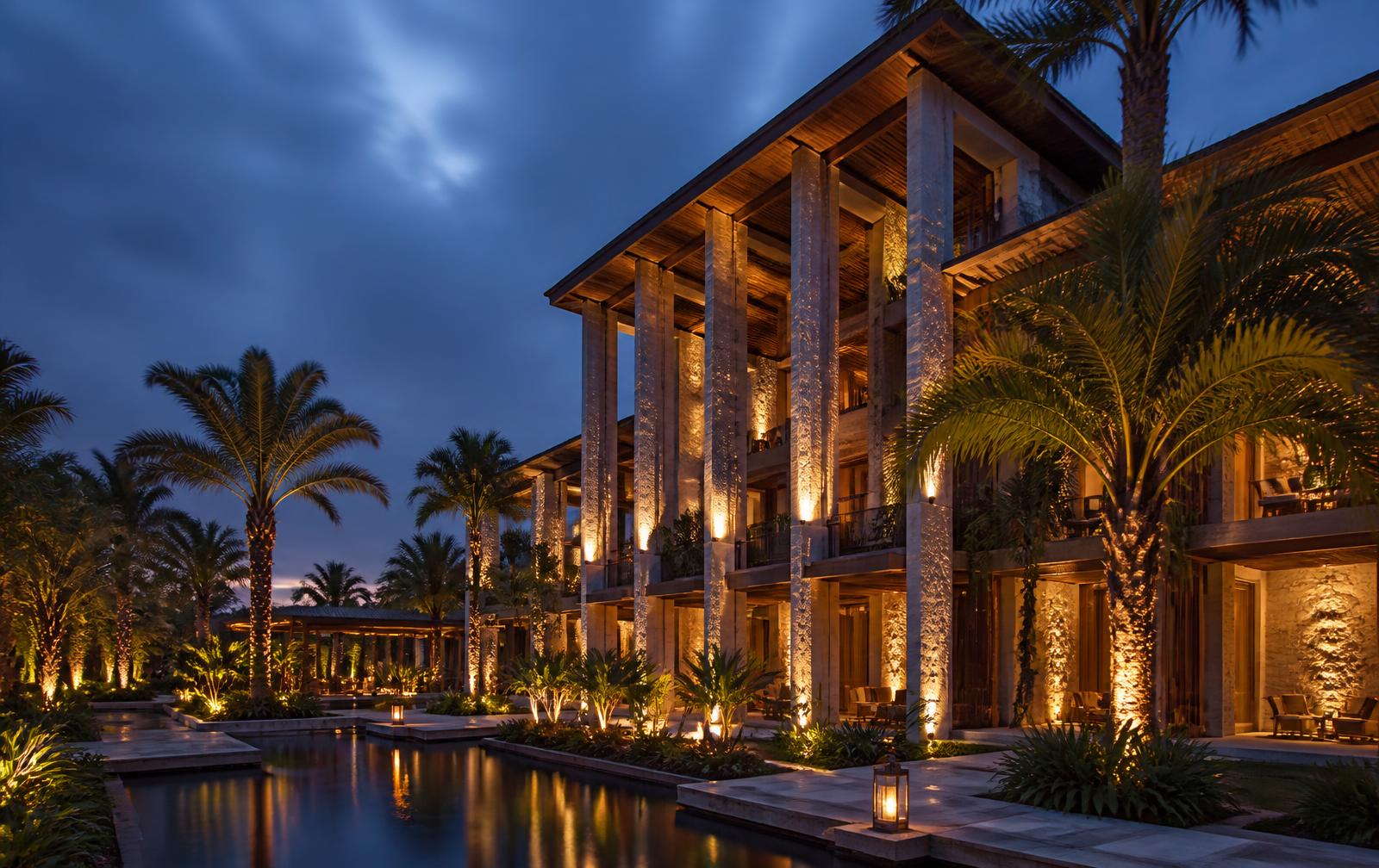 GAIA HOTELS & SUITES exterior at dusk